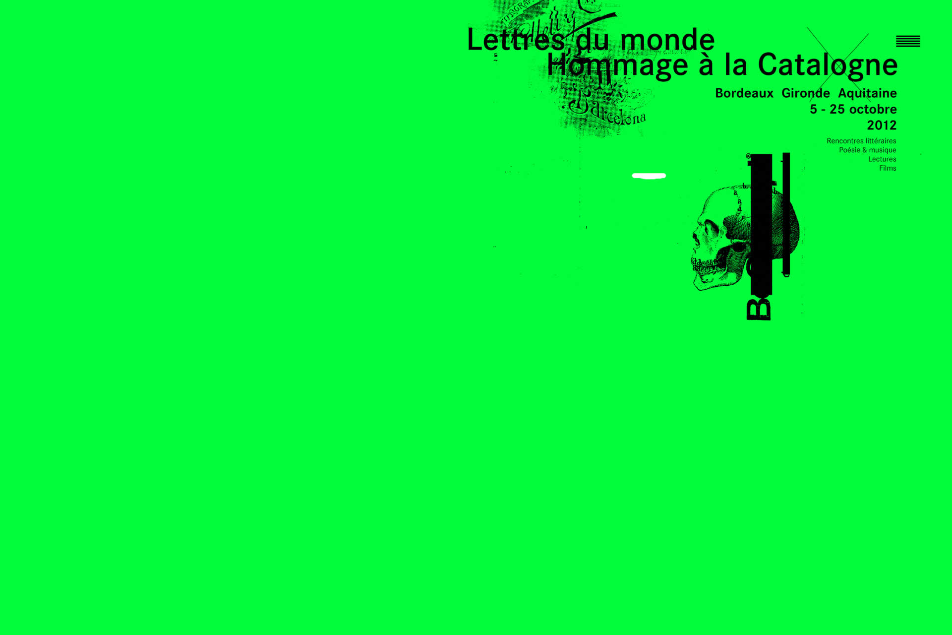 Lettres du monde 2012 / Hommage à la Catalogne